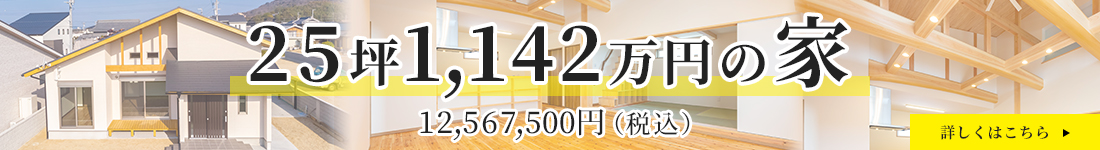 25坪1042万円の家