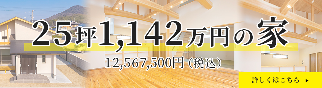 25坪1042万円の家